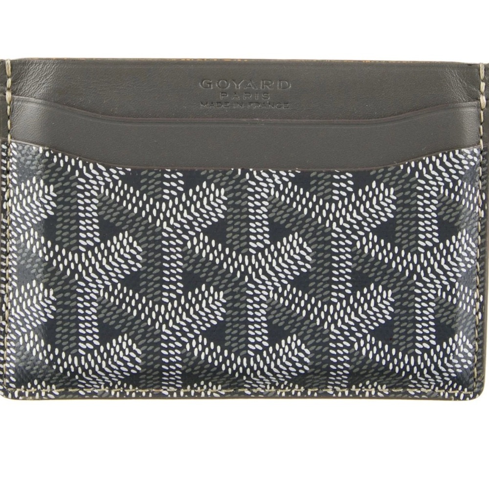 Goyardine Saint Sulpice Card Holder Grey